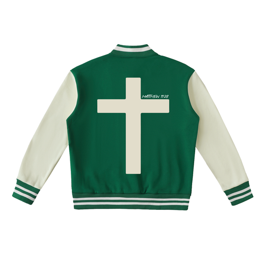 Enough.Varsity Jacket Green