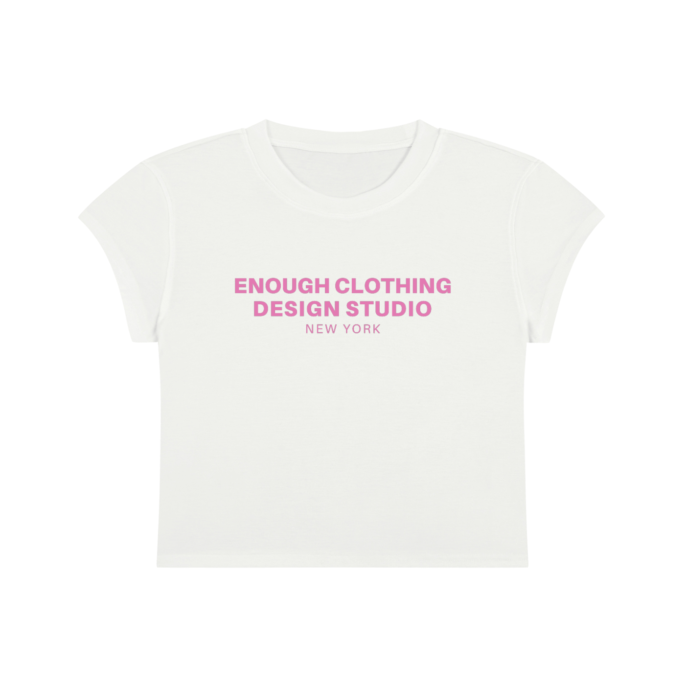 Women's ECDS NY Cropped Crewneck White