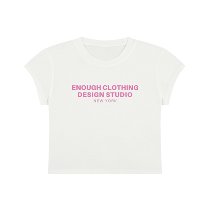 Women's ECDS NY Cropped Crewneck White