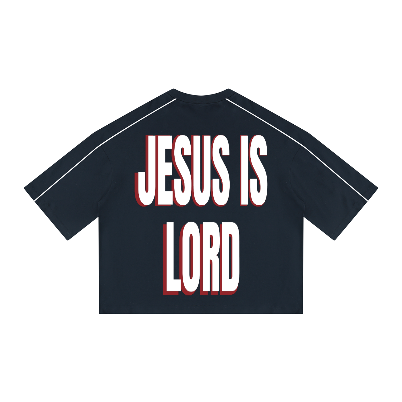 Unisex Heavyweight Boxy Piping T-Shirt