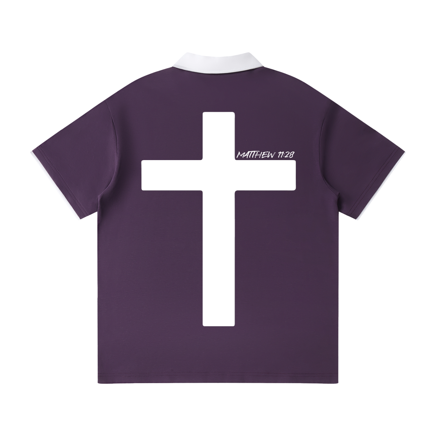Contrast Collar Raglan Polo Shirt