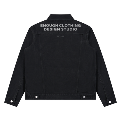 Unisex Vintage Wash Denim Jacket