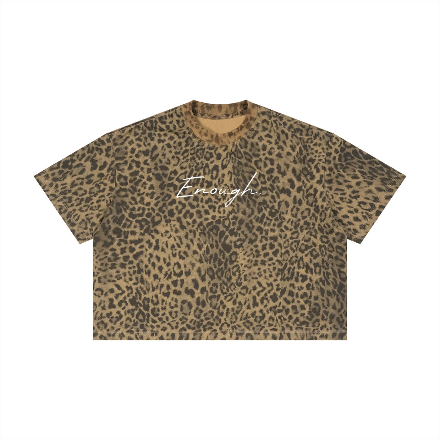 Boxy Leopard Print Tee