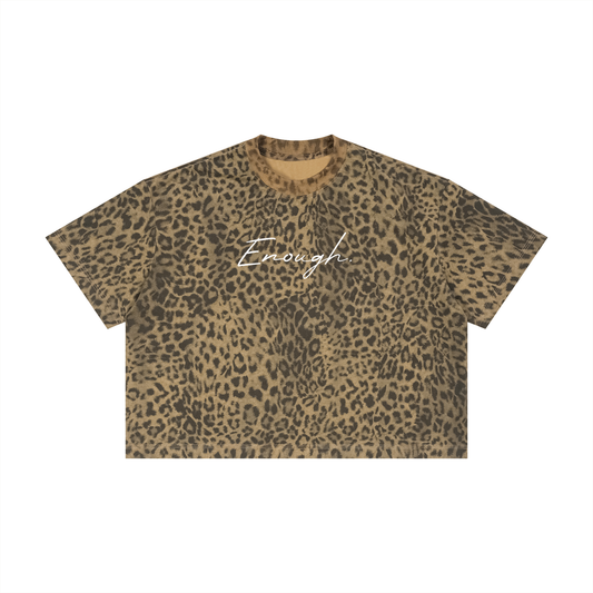 Boxy Leopard Print Tee