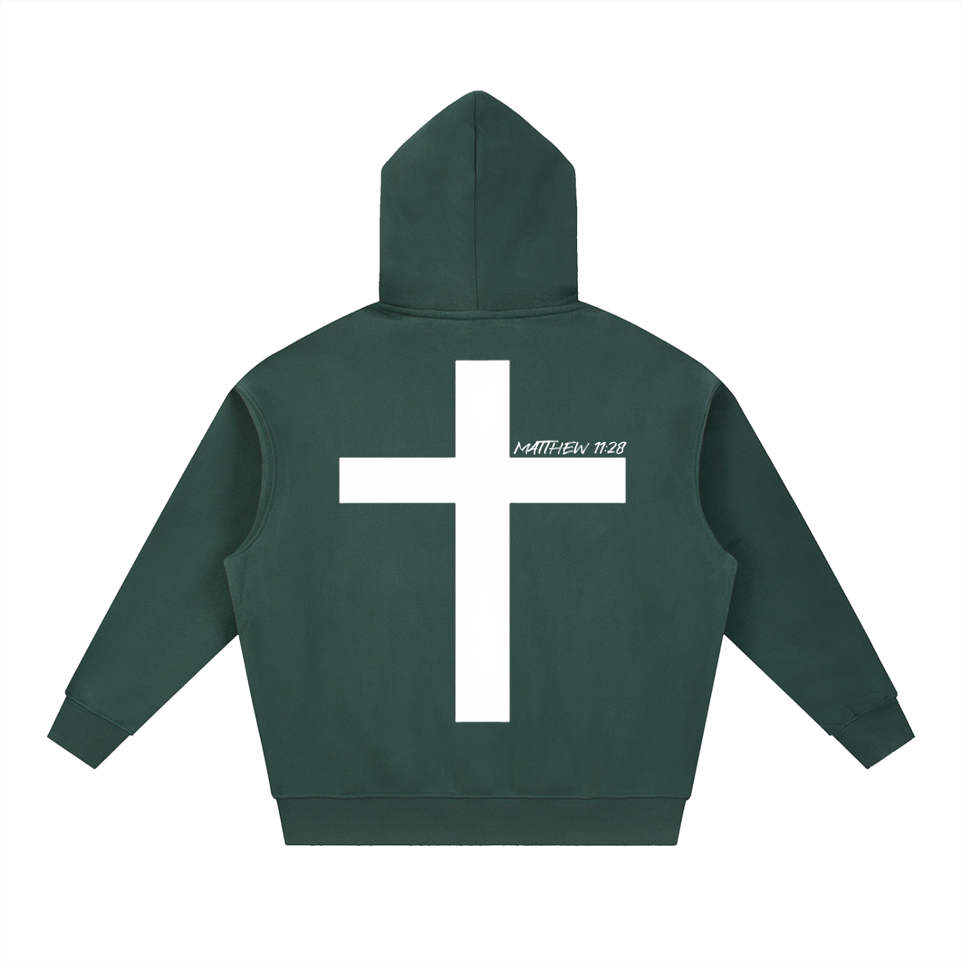 Enough.Essential Boxy Hoodie Dark Green