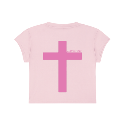 Women's ECDS NY Cropped Crewneck Pink