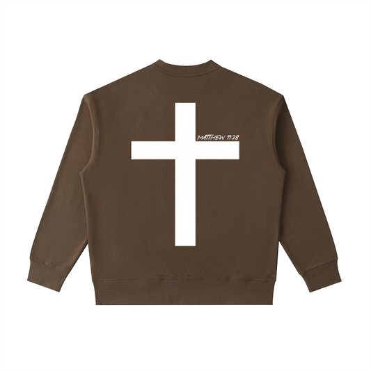 Enough.Crewneck Sweatshirt Coffee