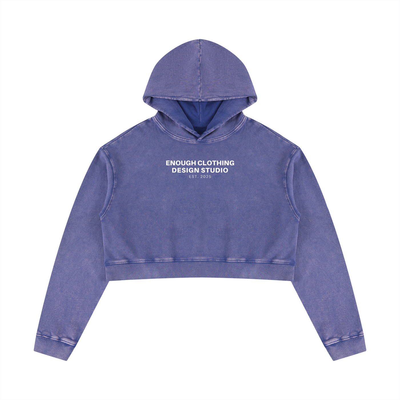 Women’s Mineral Washed Crop Hoodie
