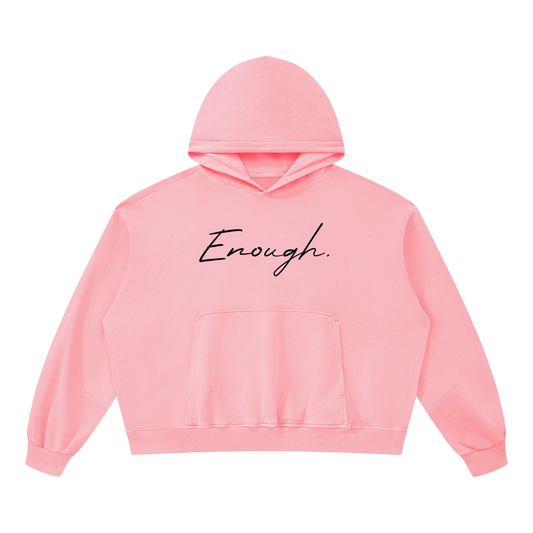 Enough.Boxy Vintage Washed Hoodie