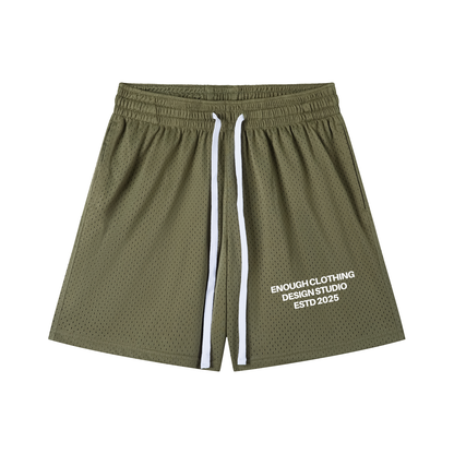 Enough.Mesh Drawstring Shorts