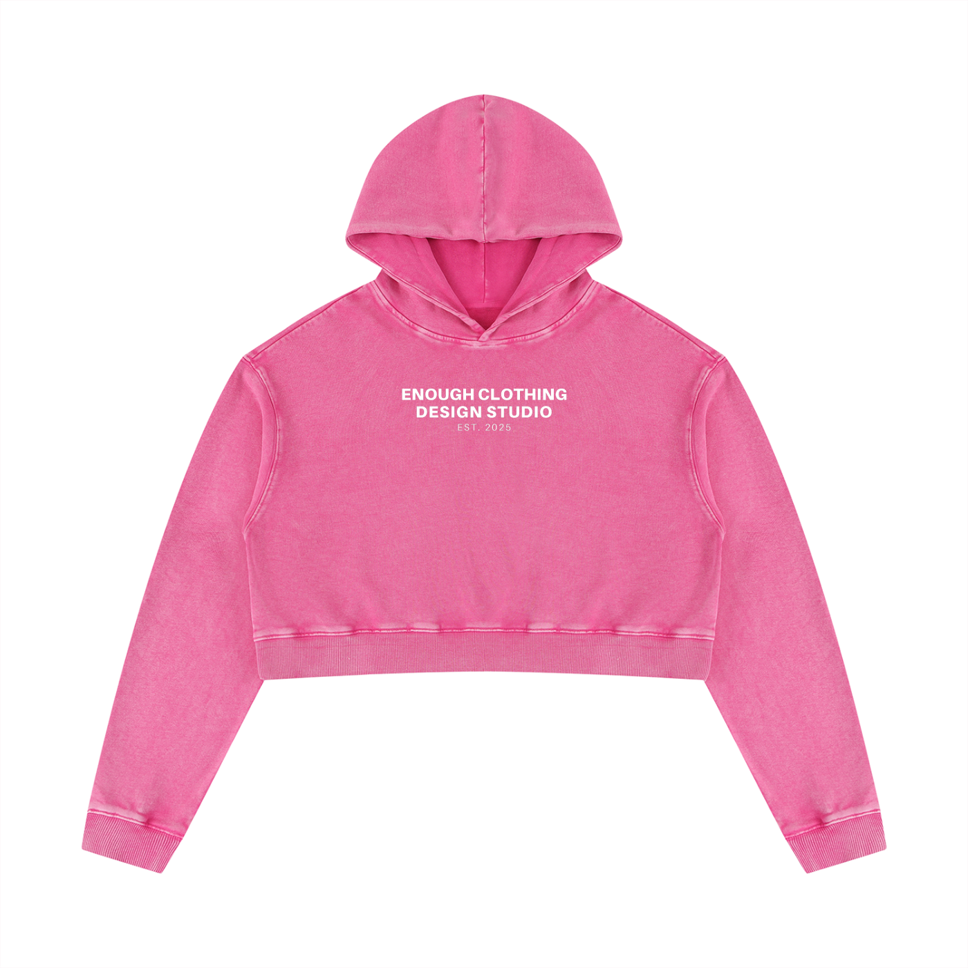 Women’s Mineral Washed Crop Hoodie