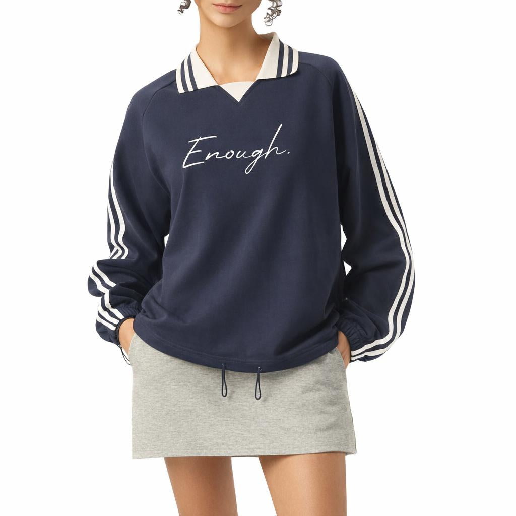 Enough.Collar Sweatshirt