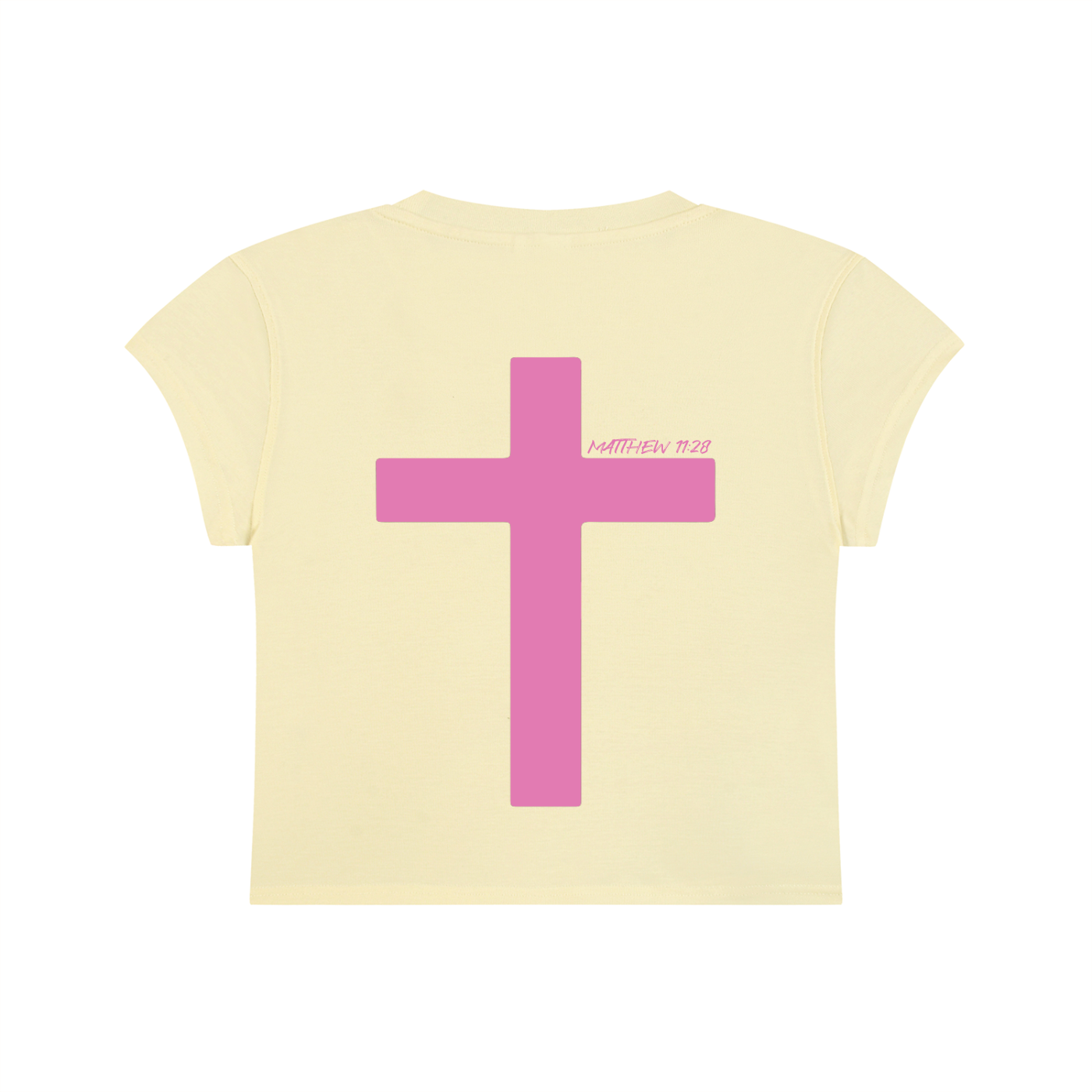 Women's ECDS NY Cropped Crewneck Light Yellow
