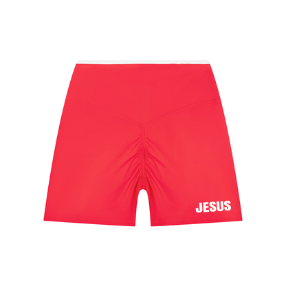 Women’s High Rise Color Block Yoga Shorts