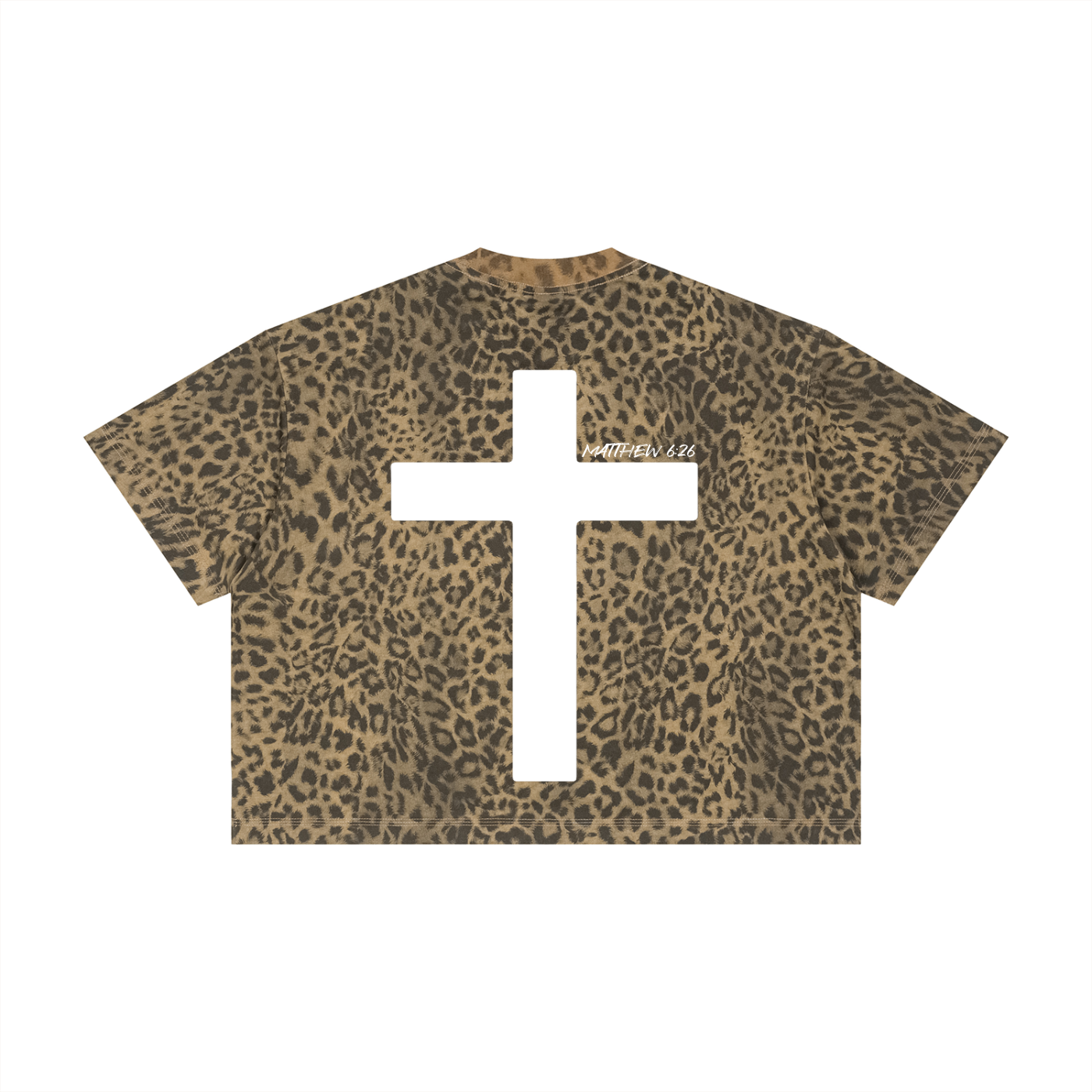 Boxy Leopard Print Tee