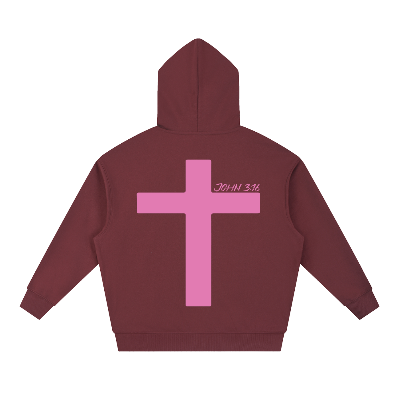ECDS NY Boxy Hoodie Maroon