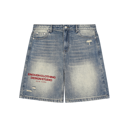Jesus Is Lord Baggy Denim Shorts