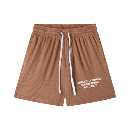 Enough.Mesh Drawstring Shorts