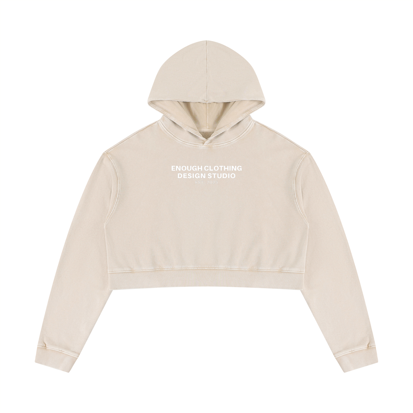 Women’s Mineral Washed Crop Hoodie