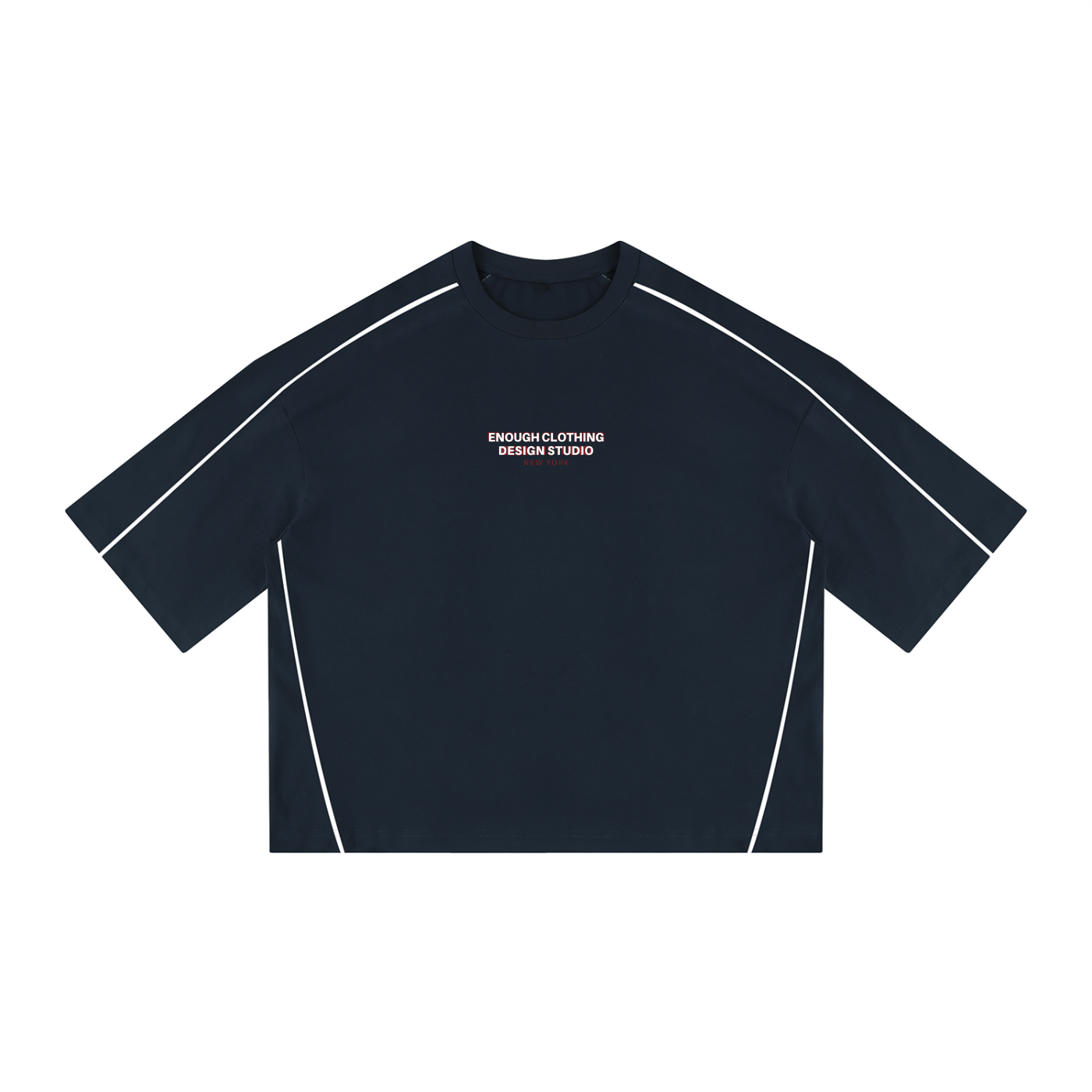 Unisex Heavyweight Boxy Piping T-Shirt