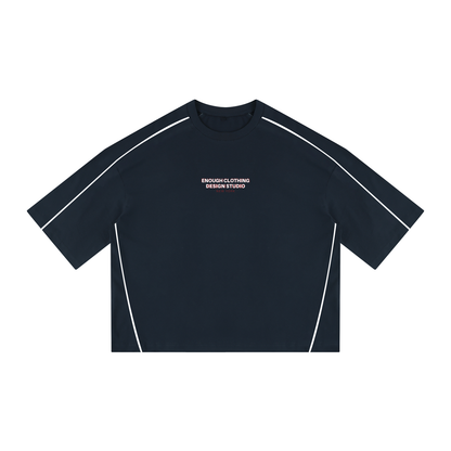 Unisex Heavyweight Boxy Piping T-Shirt