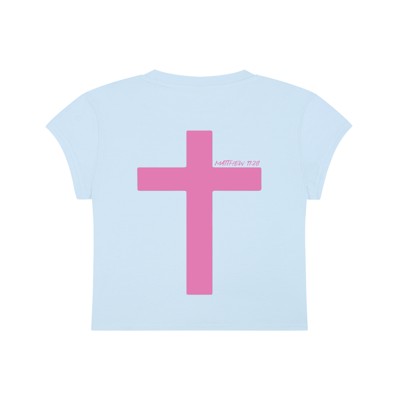 Women's ECDS NY Cropped Crewneck Light Blue