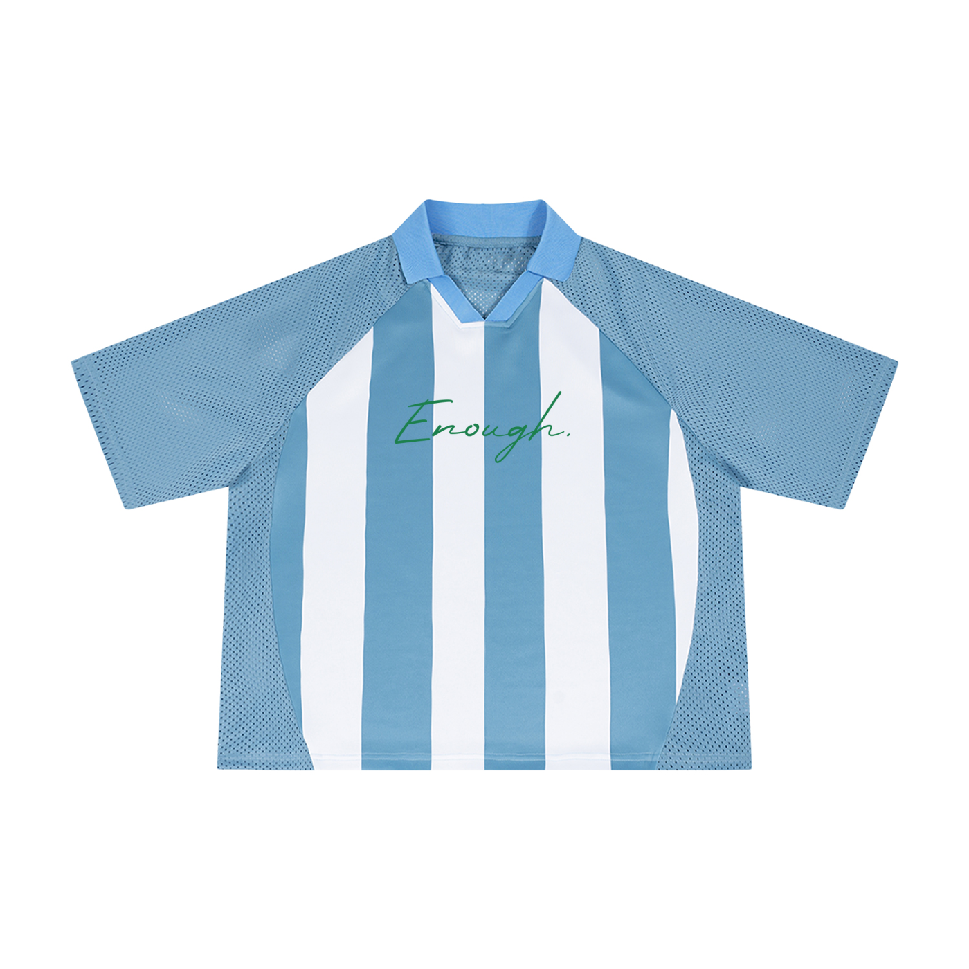 Unisex Striped Mesh Boxy Soccer Jersey
