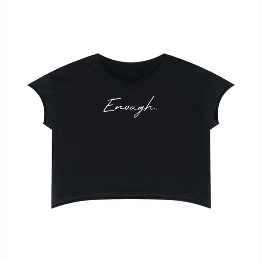 Enough.Boxy Raw Edge T-Shirt