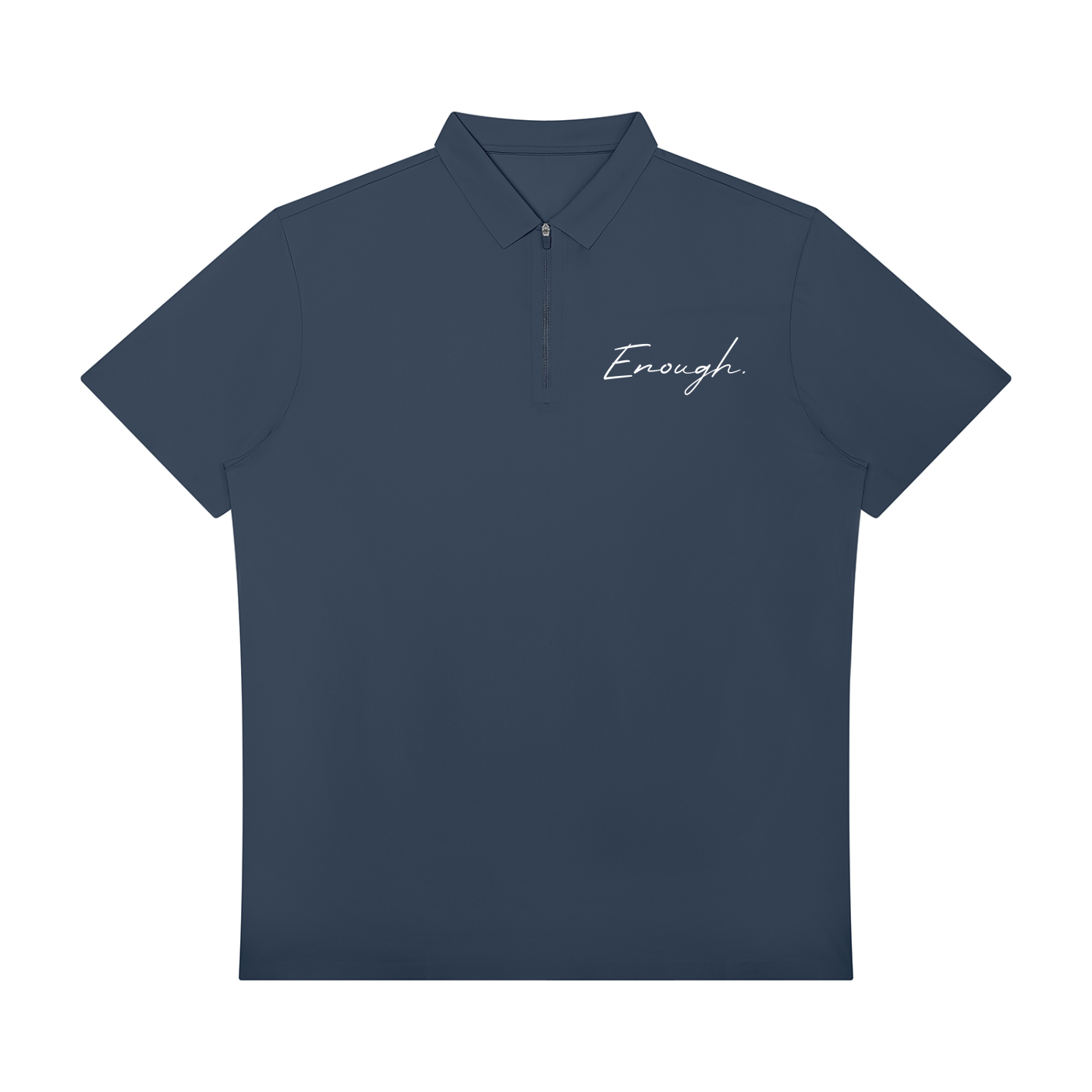 Enough.Men's Quarter-Zip Performance Polo Shirt
