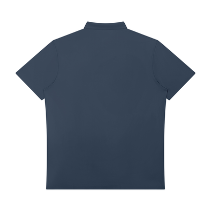 Enough.Men's Quarter-Zip Performance Polo Shirt